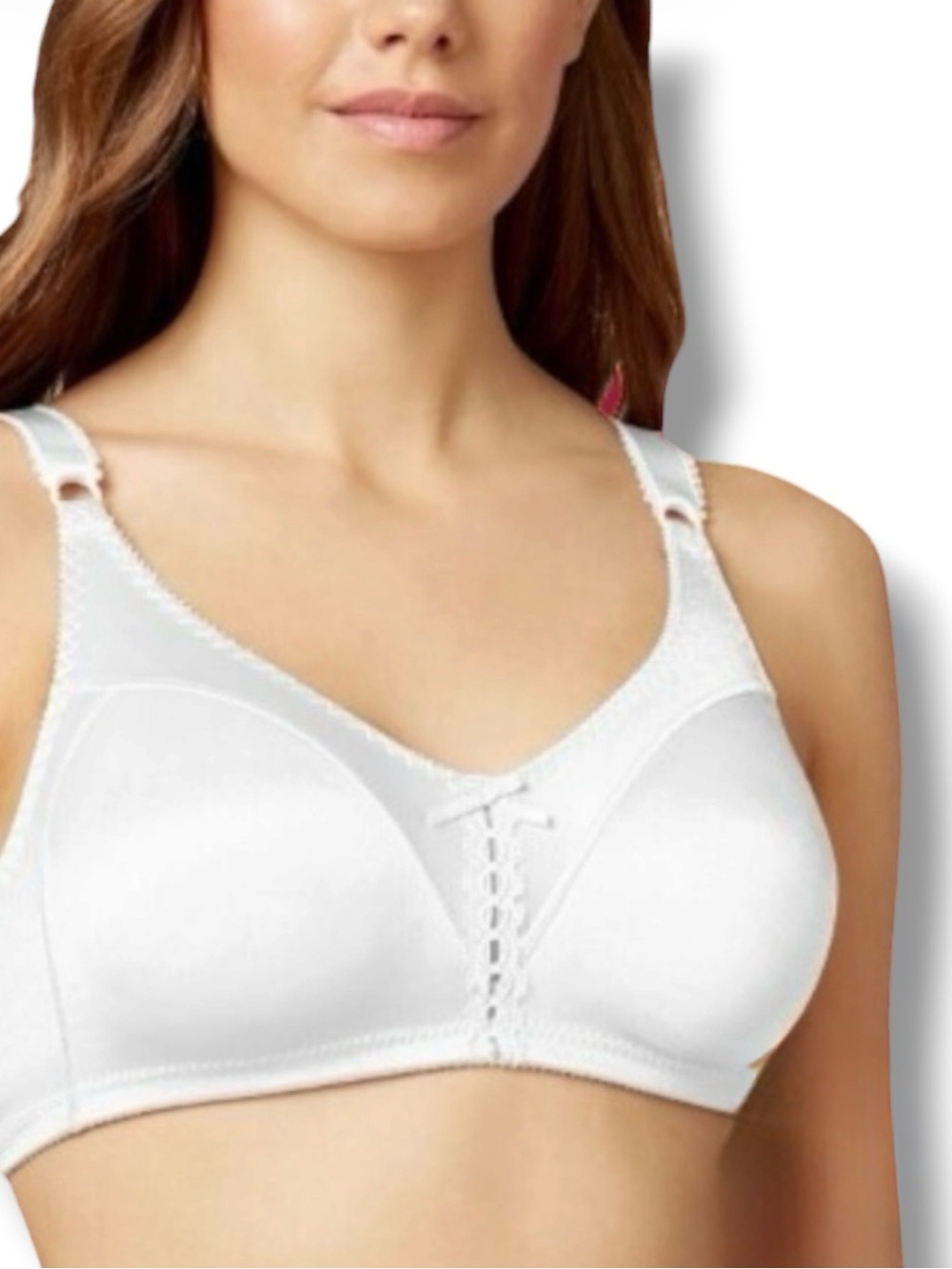 Bali Bra NWT Wireless Back-Close Size 38C Classic Comfort White Style 3820